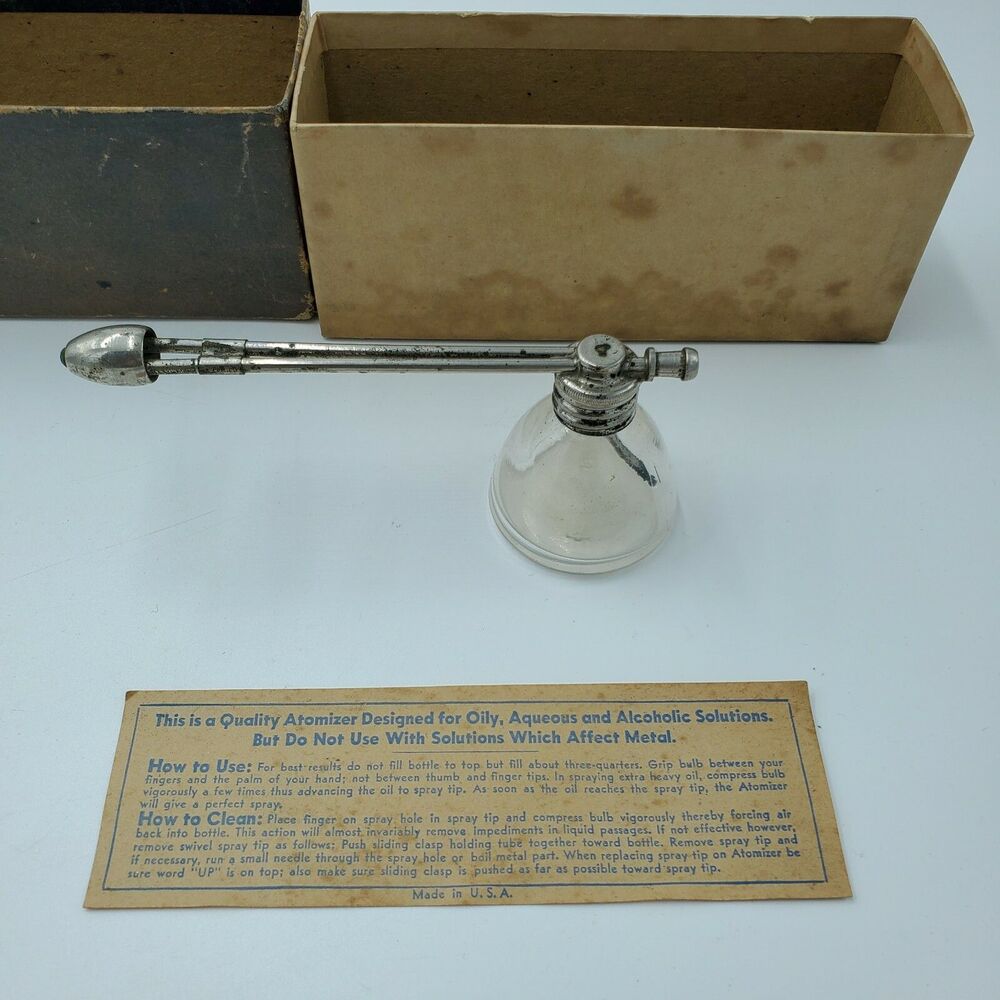 VINTAGE RARE UNUSED DEVILBISS ATOMIZER NO. 16 WITH ORIGINAL BOX, U.S.A
